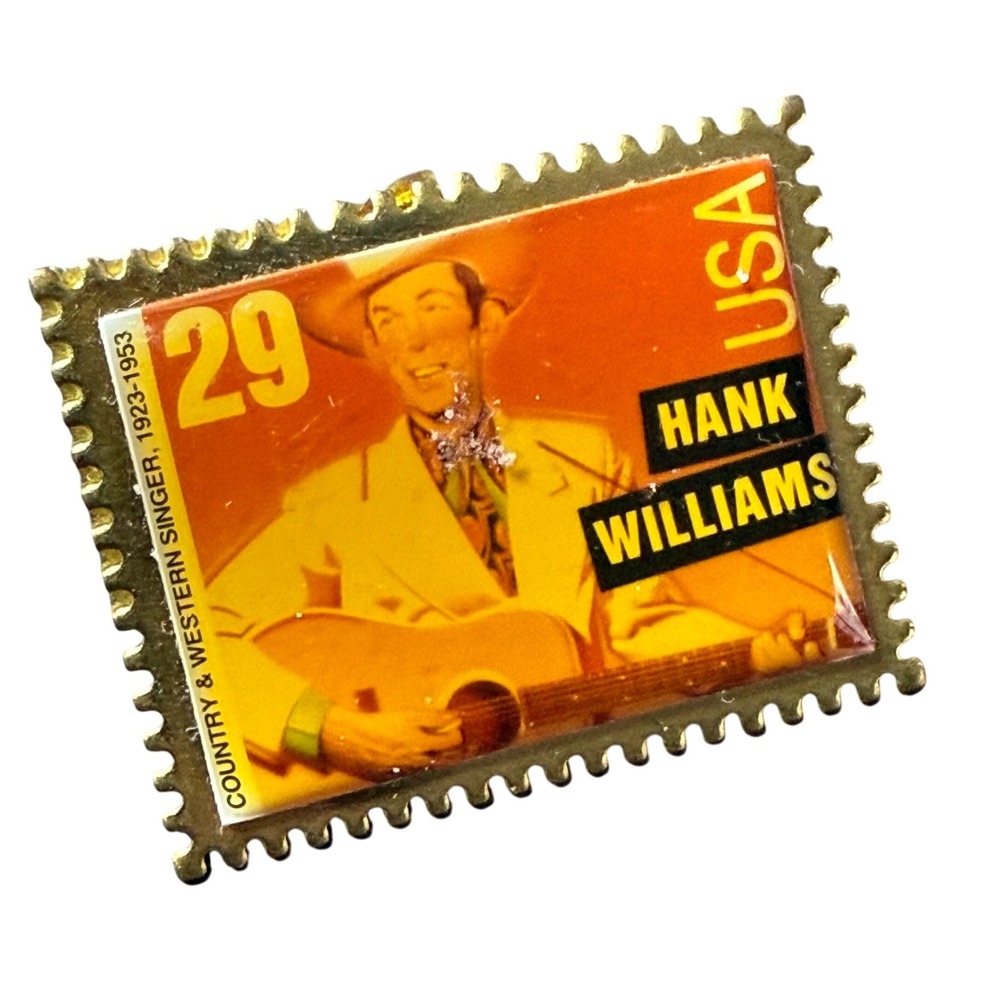 Winco International Hank Williams USA 29‎ Cent Stamp Souvenir Pin